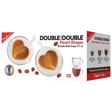 Brilliant Double Double Heart Mocca Cup