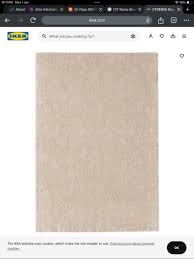 ikea stoense carpet 133x195cm