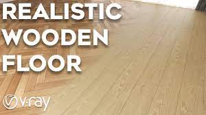 wooden floor material in v ray