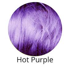 how to dye dark hair purple without