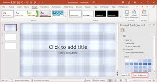 the background in microsoft powerpoint