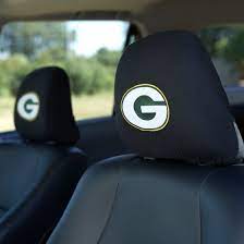 Packers Headrest Cover Set At The