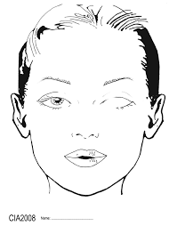 Blank Face Template Face Paint World Clip Art Library