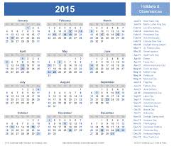 Template Monthly Calendar 2015