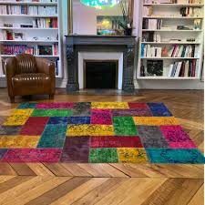 carpet patchwork multicolore 4 m2 le