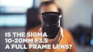 a full frame lens the sigma 10 20mm