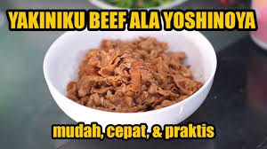 Cari produk daging sapi lainnya di tokopedia. Resep Yakiniku Beef Ala Yoshinoya Mudah Cepat Praktis Rasanya Mirip Sekali Dengan Yoshinoya Youtube