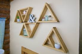 Triangle Shelves Set Of 3 Rustic Wall