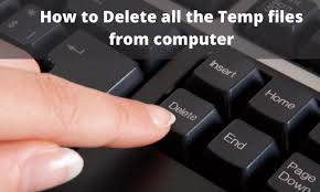 how to delete temp files in windows 10