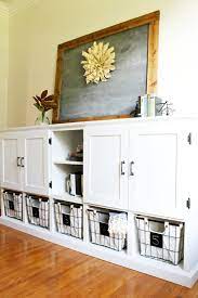 diy storage console with cabinets