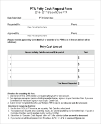 Sample Petty Cash Request Form 9 Examples In Word Pdf
