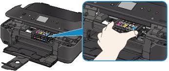 Install the print head in to the sliding rail just beside the cartridges slot. Canon Pixma Manuals Mg6600 Series Paper Is Jammed Inside The Machine