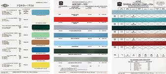 Auto Paint Colors Online Charts Collection