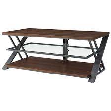 Tv stands made of real wood stand strong with time. Whalen Logan 65 Bench Console Tv Stand Warm Brown Cherry Best Buy Canada