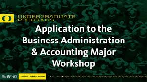 Application To The Business Major Workshop
