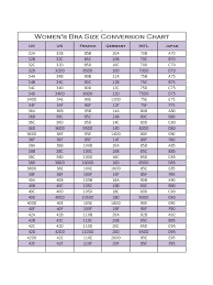 Bra Size Chart 6 Free Templates In Pdf Word Excel Download