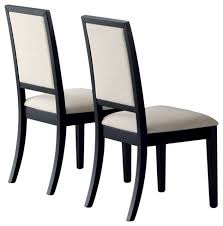 Maybe you would like to learn more about one of these? Coaster Side Chair Cream Black Set Of 2 Transitional Dining Chairs By Simple Relax Inc Houzz