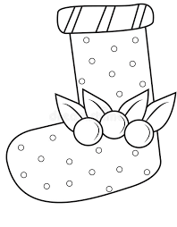 Coloring book, coloring page of zentangle stylized christmas tree,fireplace,armchair for santa clause, christmas wreath and presents.vector illustration. Christmas Sock Coloring Page Stock Illustration Illustration Of Cartoon Cute 52169143