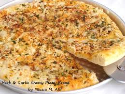 herb garlic cheesy pizza bread
