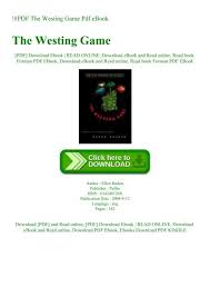 pdf the westing game pdf ebook