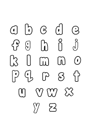 free printable lowercase bubble letters