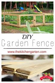 build a diy raised bed garden fence