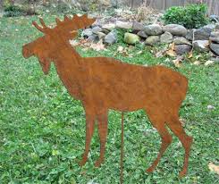 Moose Garden Stake Or Wall Art Garden
