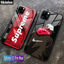 The last time supreme dropped a phone case was fw18 in collaboration with mophie. Supreme Phone Cover For Iphone 11 Pro Max Tempered Glass Protector Casing Supreme Sup Design Shockproof Glossy Cases For Iphone 11 Pro Max Shell Lazada Ph