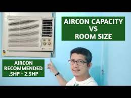 window type aircon aircon size
