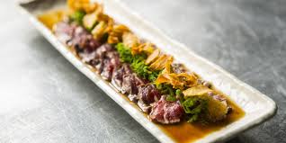 Heat and sweet come together in this pulverizing the herbs makes their flavor stronger, a good thing for a cold sauce where flavors can be. Beef Fillet Tataki Recipe Great British Chefs
