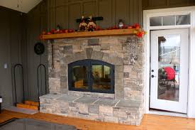 Indoor Outdoor Wood Burning Fireplace