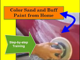 Color Sand And Buff Paint From Home