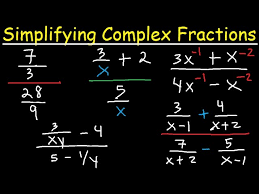 Algebra Simplifying Complex Fractions