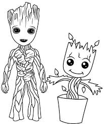 Baby groot ink on paper. Pin On Manualidades