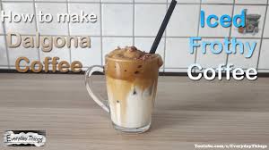 a dalgona coffee iced frothy coffee