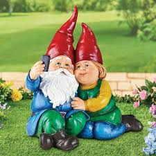 Hand Painted Selfie Garden Gnomes