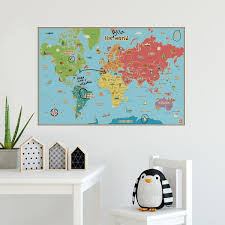 Wallpops Kids World Map Wall Decal