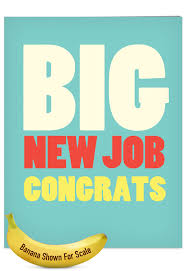Big New Job Congrats Card