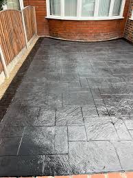 Pattern Imprinted Concrete Patio In Burnage