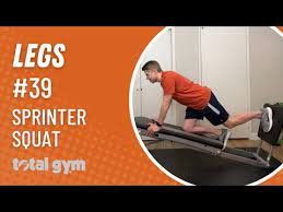 sprinter squat total gym exercises