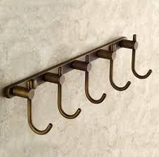 Solid Brass Wall Mount Row Robe Hook