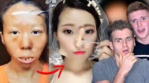 viral asian make up transformation