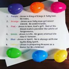 easter eggs colors object lesson