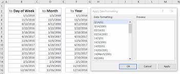 How To Convert Date To Weekday Month Year Name Or Number