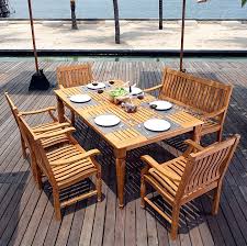 72 Inch Deluxe Patio Deck Dining Set