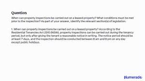solved when can property inspections