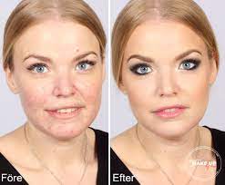 party makeup on skin with rosacea