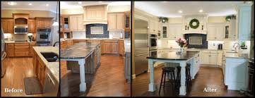 cabinet refinishing before and after