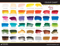A2 Lightfast Heavy Body Artists Acrylic Color Chart In 2019