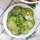 swedish cucumber salad   pressgurka